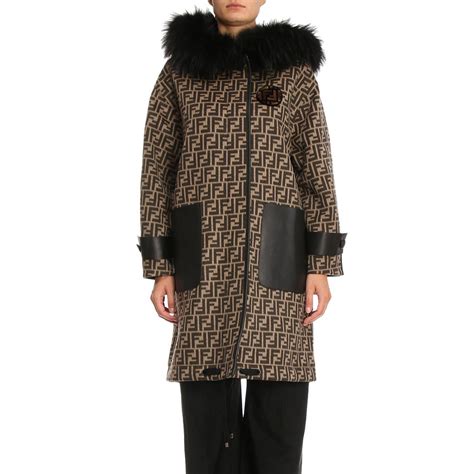 fendi cappotto|Fendi Cappotto FF Women .